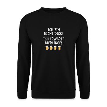 Bier Party Mallorca Alkohol Saufen Suff Geschenk - Unisex Pullover - Schwarz - Vorne - Alina (178cm) & Michal (187cm)