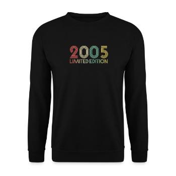 16e anniversaire 2005 cadeau édition limitée - Sweat-shirt Unisexe - noir - Devant - Alina (178cm) & Michal (187cm)