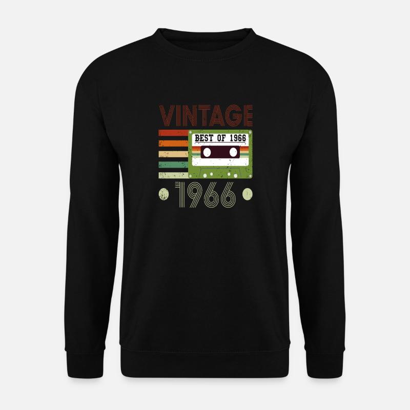 55. Geburtstag Geschenk Jahrgang 1966 - Unisex Pullover - Schwarz