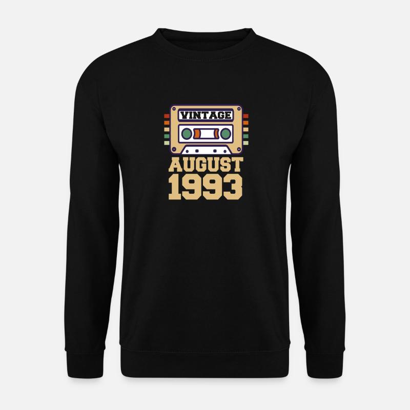 28th birthday gift August 1993 - Unisex Sweatshirt - black
