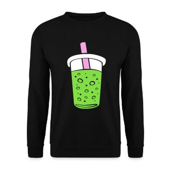 Matcha - Unisex Sweatshirt - black - Front - Alina (178cm) & Michal (187cm)