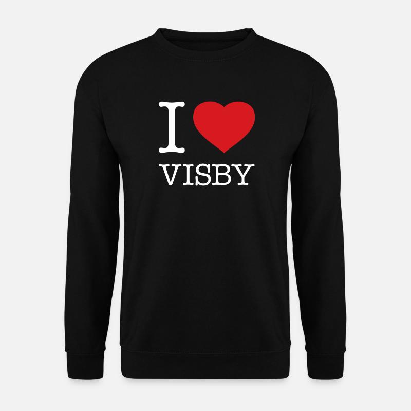 I LOVE VISBY - Unisex Pullover - Schwarz
