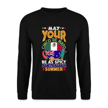 Que votre Cinco de Mayo soit aussi épicé qu’un - Sweat-shirt Unisexe - noir - Devant - Alina (178cm) & Michal (187cm)