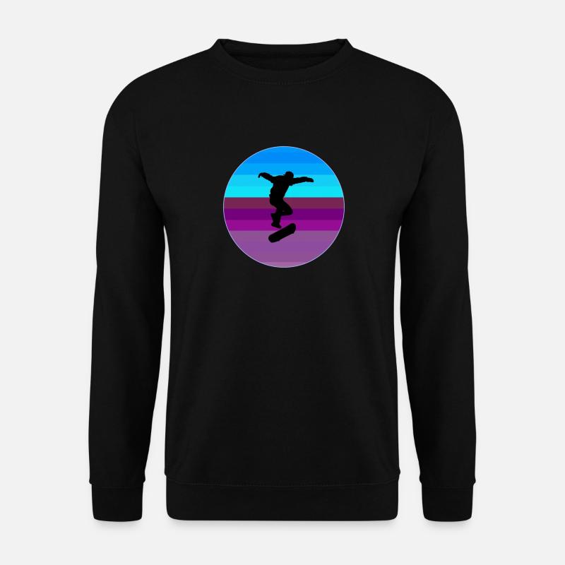 Skate, skaten, Skater, Skateboard - Unisex Pullover - Schwarz