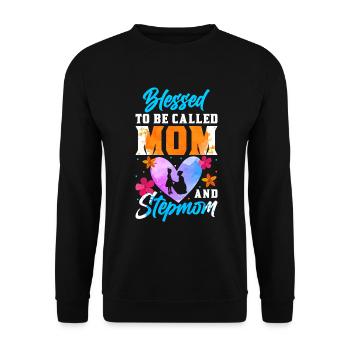 Fête des belles-mères Belle-mère Mère - Sweat-shirt Unisexe - noir - Devant - Alina (178cm) & Michal (187cm)