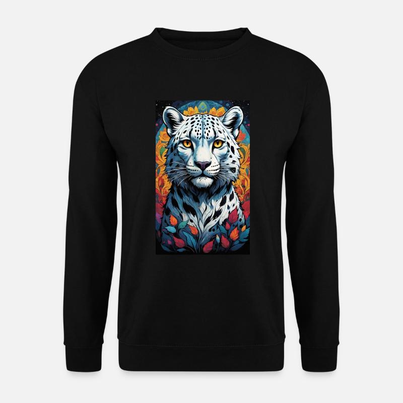 Snow Leopard | Leopard | Predator - Unisex Sweatshirt - black