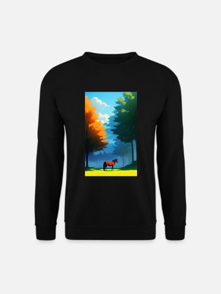 Horse | Horse Riding | Animal | Mount | Colorful - Unisex Sweatshirt - black