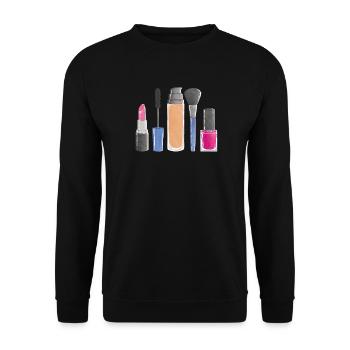 Beauty Make-Up - Unisex Pullover - Schwarz - Vorne - Alina (178cm) & Michal (187cm)