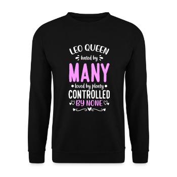 Horoskop Astrologie Sterne Monat - Unisex Pullover - Schwarz - Vorne - Alina (178cm) & Michal (187cm)