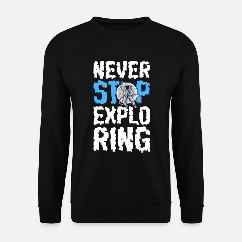 Astronaut sterne - Unisex Pullover - Schwarz