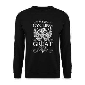 Radsport Fitness Radrennen - Unisex Pullover - Schwarz - Vorne - Alina (178cm) & Michal (187cm)