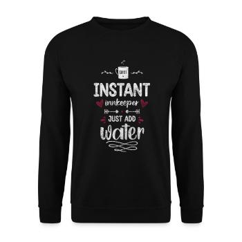 Gaststätte Alkohol Rauchen - Unisex Pullover - Schwarz - Vorne - Alina (178cm) & Michal (187cm)