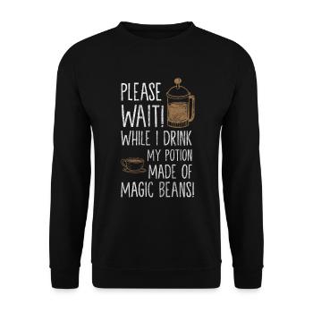 Potion Gesundheit Apotheke - Unisex Pullover - Schwarz - Vorne - Alina (178cm) & Michal (187cm)