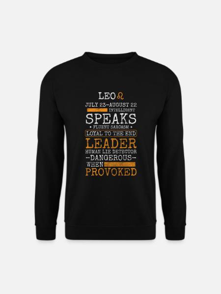 Leo Astrology Birth Month Leo - Unisex Sweatshirt - black