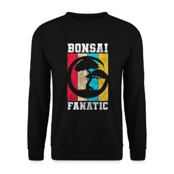 Bonsai Grower Tree - Unisex Sweatshirt - black - Front - Alina (178cm) & Michal (187cm)
