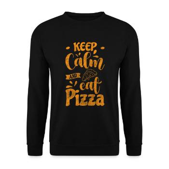 Pizza Pizza Oven Pizza Maker Delicious - Unisex Sweatshirt - black - Front - Alina (178cm) & Michal (187cm)