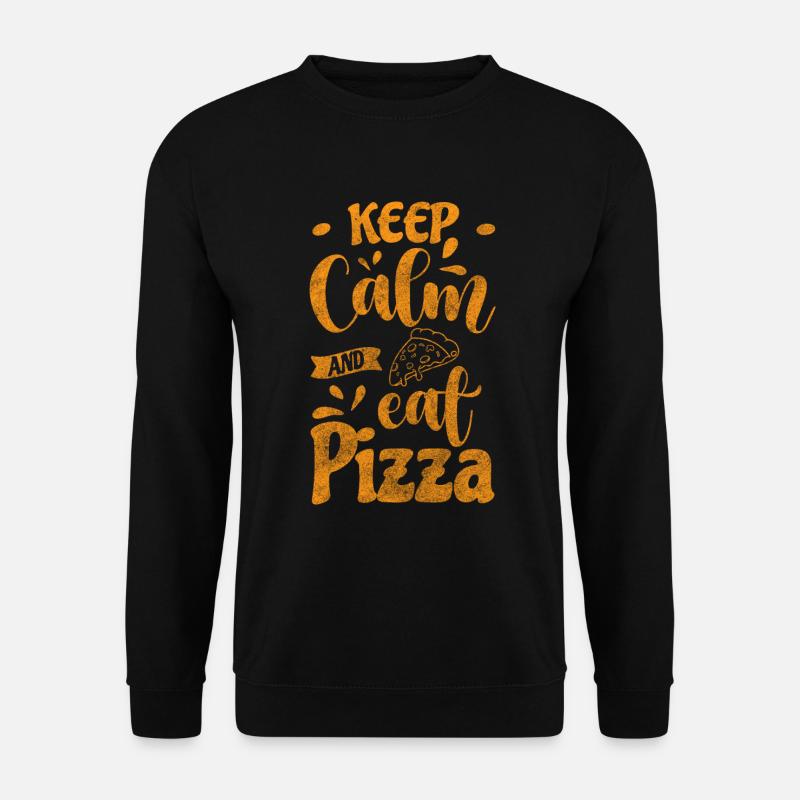 Pizza Pizzaofen Pizzabäcker Köstlich - Unisex Pullover - Schwarz