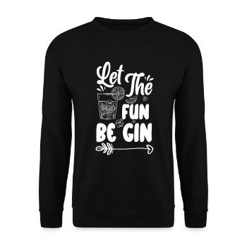 Alcohol Drink Drinker Liquor - Unisex Sweatshirt - black - Front - Alina (178cm) & Michal (187cm)