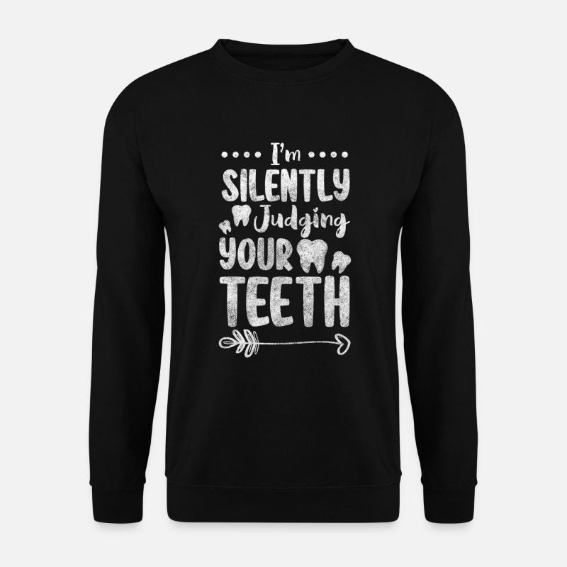 Dents Vocation Appareils Dentifrice - Sweat-shirt Unisexe - noir