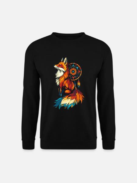 Attrape-rêves Fox - Sweat-shirt Unisexe - noir