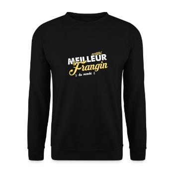 Meilleur frère - Sweat-shirt Unisexe - noir - Devant - Alina (178cm) & Michal (187cm)