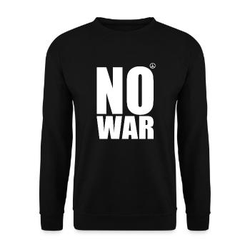 No war - Unisex Sweatshirt - black - Front - Alina (178cm) & Michal (187cm)