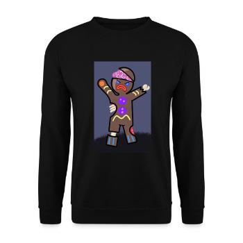 Ingwer-Gehirn - Unisex Pullover - Schwarz - Vorne - Alina (178cm) & Michal (187cm)
