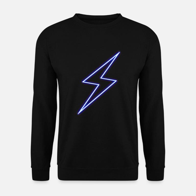Neon-Blitzbolt - Unisex Pullover - Schwarz
