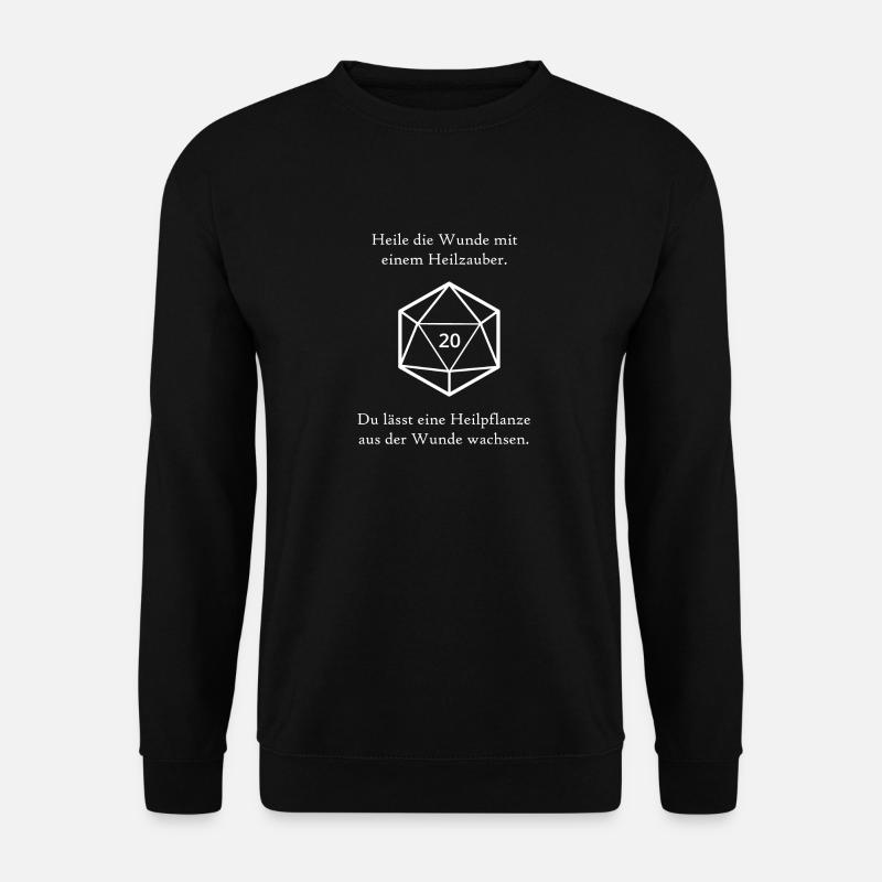 Heilzauber lässt Pflanze wachsen - Unisex Pullover - Schwarz