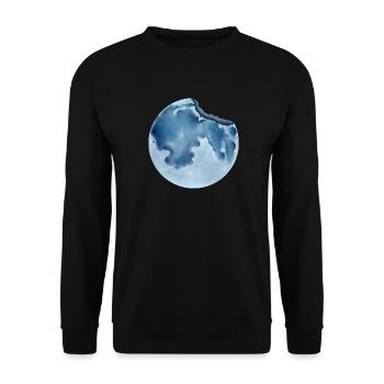 Broken Moon - Unisex Sweatshirt - black - Front - Alina (178cm) & Michal (187cm)