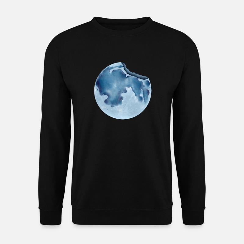Zerbrochener Mond - Unisex Pullover - Schwarz