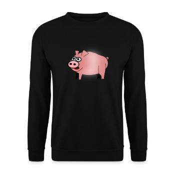 barbecue grill barbecue hamburger bacon bifteck sauver - Sweat-shirt Unisexe - noir - Devant - Alina (178cm) & Michal (187cm)