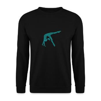 Gymnastics - Premium Design - Unisex Pullover - Schwarz - Vorne - Alina (178cm) & Michal (187cm)