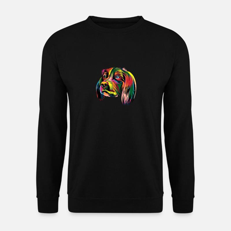Rainbow Dog - Design Premium - Sweat-shirt Unisexe - noir