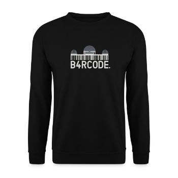 B4RCODE. Los Angeles - Unisex Sweatshirt - black - Front - Alina (178cm) & Michal (187cm)