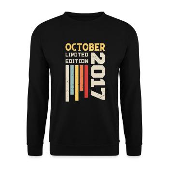 Octobre 2017 - Cadeau anniversaire Octobre 2017 - Sweat-shirt Unisexe - noir - Devant - Alina (178cm) & Michal (187cm)