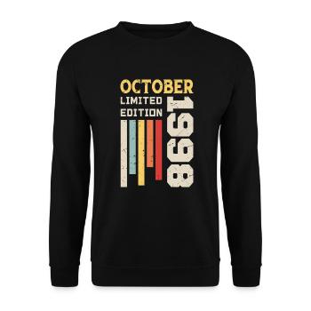 October 1998 - October 1998 Birthday Gift - Unisex Sweatshirt - black - Front - Alina (178cm) & Michal (187cm)
