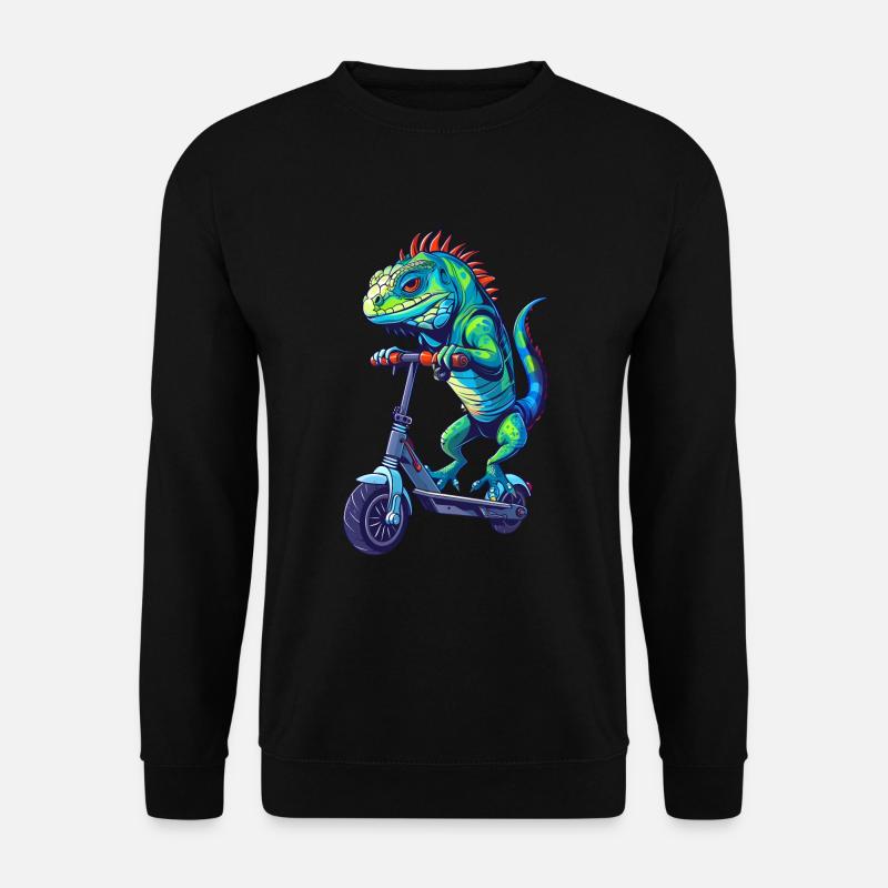 Iguana Scooter - Unisex Sweatshirt - black