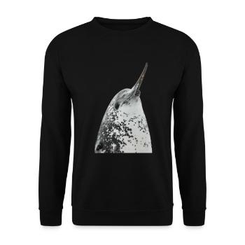 Narwal - Unisex Pullover - Schwarz - Vorne - Alina (178cm) & Michal (187cm)