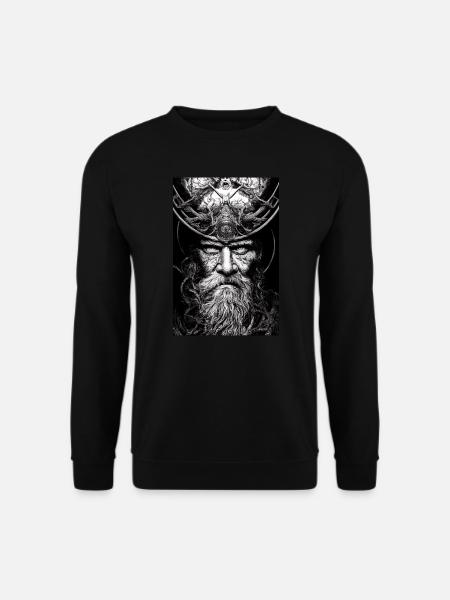 Odin Viking God - Unisex Sweatshirt - black