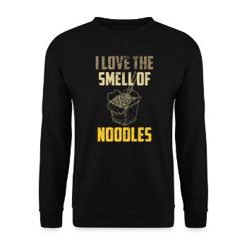 Chinese Food Lover I Love The Smell Of Stir Fried - Unisex Sweatshirt - black - Front - Alina (178cm) & Michal (187cm)