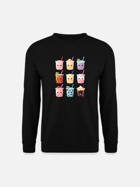 Kawaii Bubble Tea Boba Tea - Unisex Sweatshirt - black