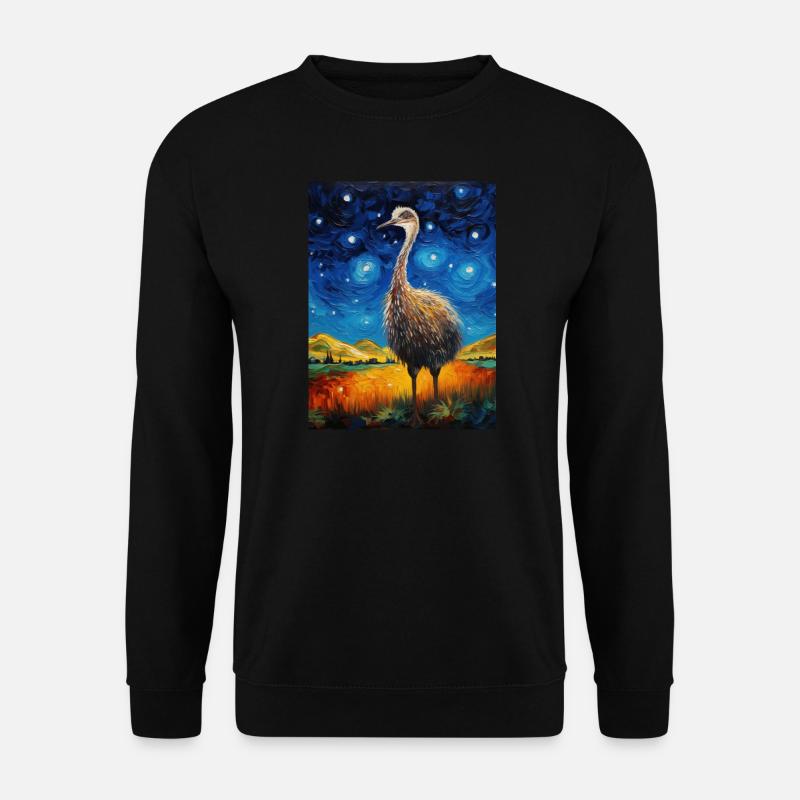 Strauß van gogh stlye - Unisex Pullover - Schwarz