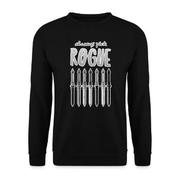 Always Pick Rogue - grey - Unisex Sweatshirt - black - Front - Alina (178cm) & Michal (187cm)