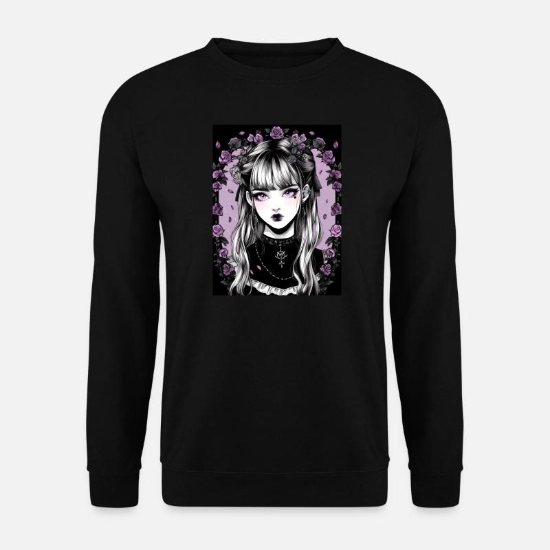 Fille d’anime gothique - Sweat-shirt Unisexe - noir