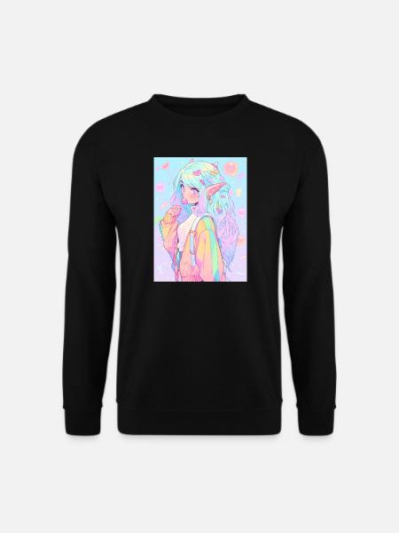 Anime, Fille d’anime, Fille d’anime, Elfe - Sweat-shirt Unisexe - noir
