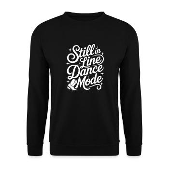 Toujours en mode danse en ligne Conception de danse linéaire - Sweat-shirt Unisexe - noir - Devant - Alina (178cm) & Michal (187cm)