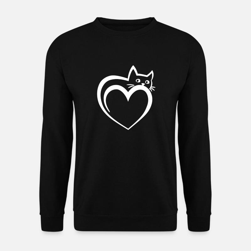 Chat chat chat chat amoureux de chat - Sweat-shirt Unisexe - noir