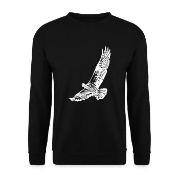 Portrait d’oiseau pour les ornithologues amateurs - Sweat-shirt Unisexe - noir - Devant - Alina (178cm) & Michal (187cm)