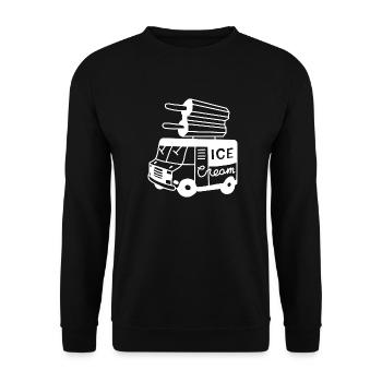 Ice Cream Ice Cream Car Summer - Unisex Sweatshirt - black - Front - Alina (178cm) & Michal (187cm)